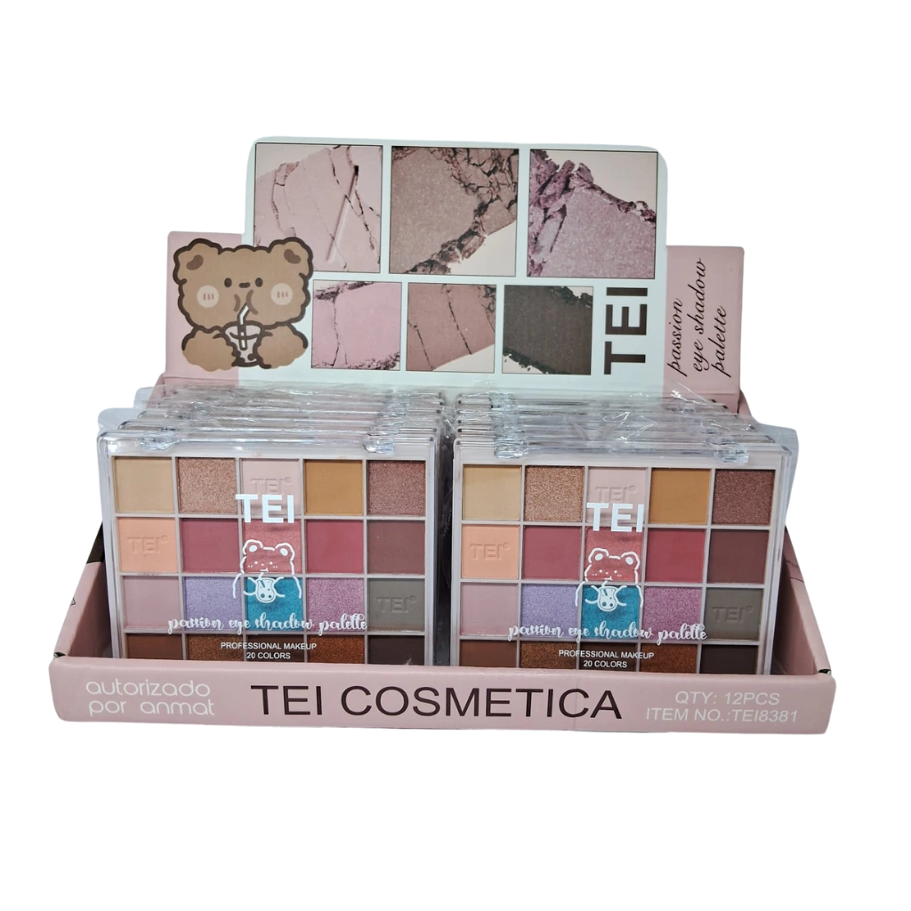Paleta de sombras 20 colores Tei 8381